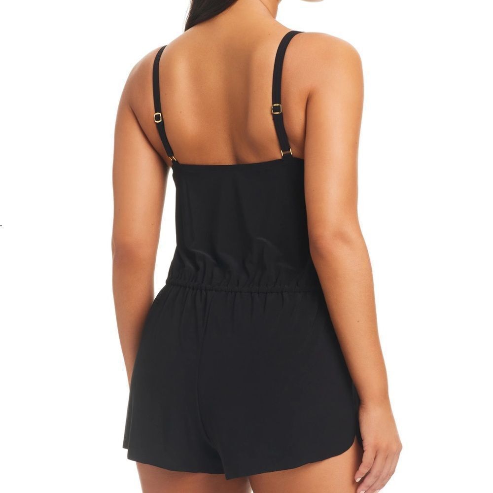 Beyond Control Solid Essentials Blouson Romper Sw… - image 2